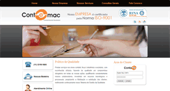 Desktop Screenshot of contamac.com.br