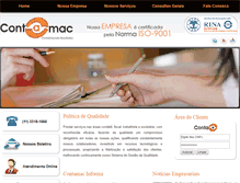 Tablet Screenshot of contamac.com.br